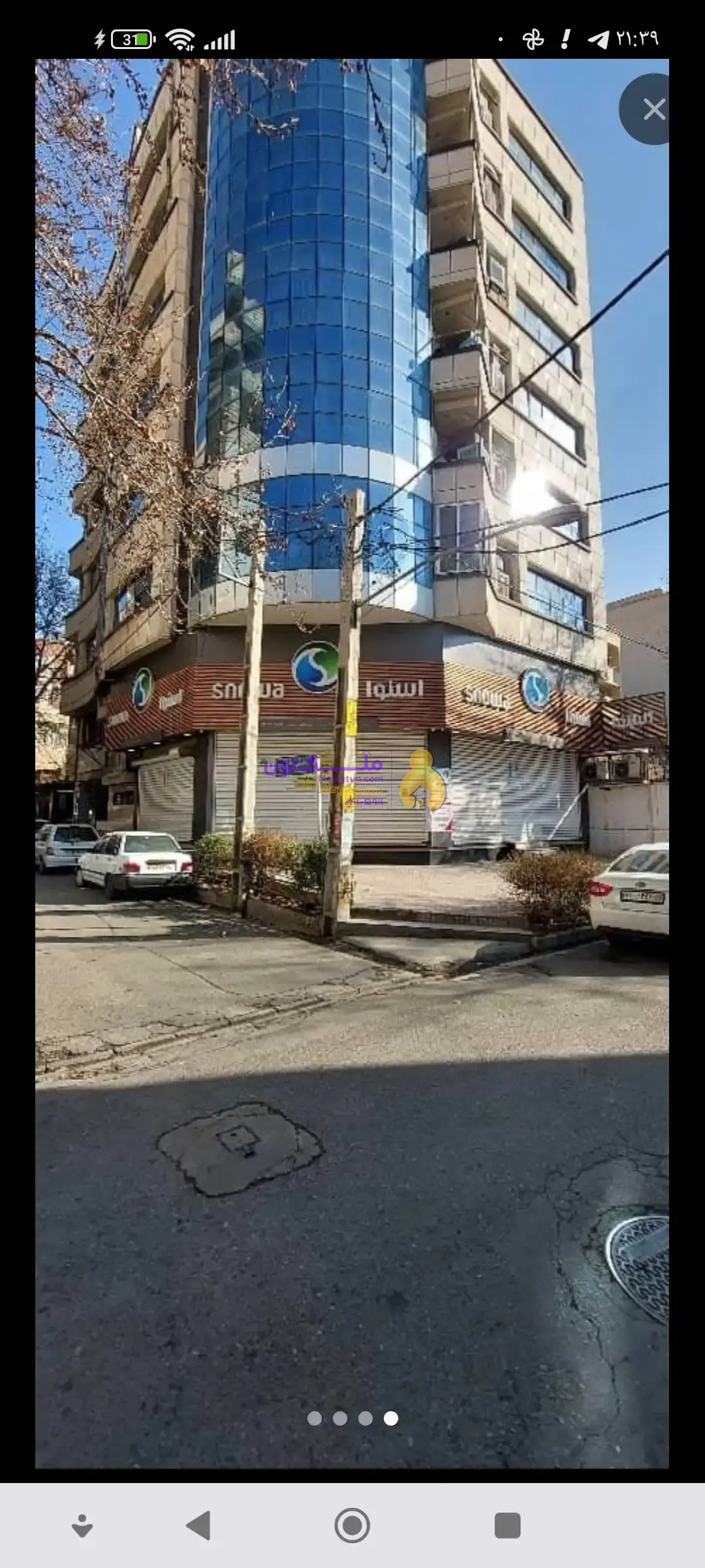 فروش ملک تجاری به متراژ 130مترو 70 متر بالکن کاملآ ویترین شده سند تک برگ