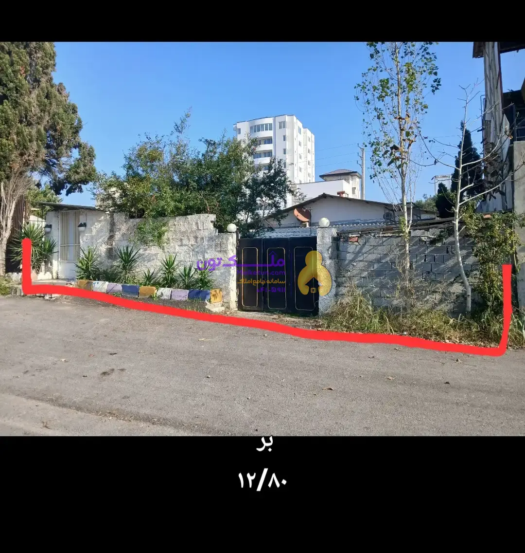 ۳۷۰ متر زمین ساحلی سنددار