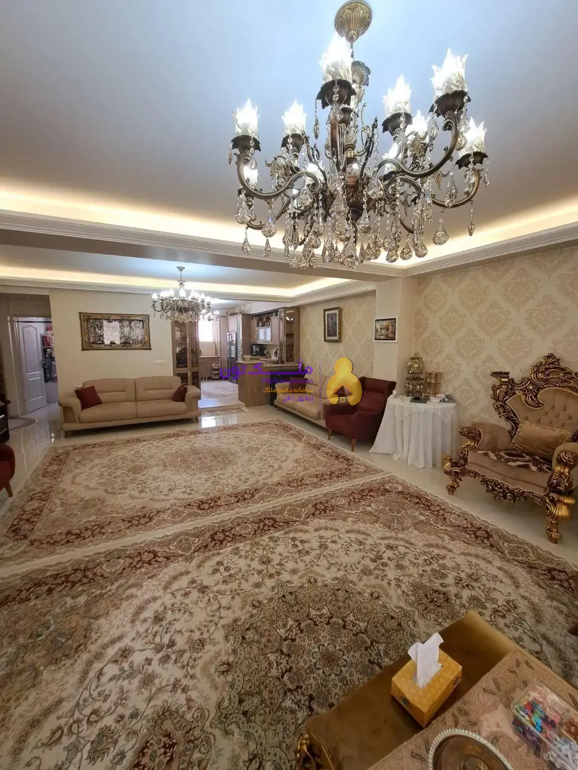 فروش آپارتمان ۱۳۰ متر ۳ خواب ولیعصر تبریز لیدا جدید