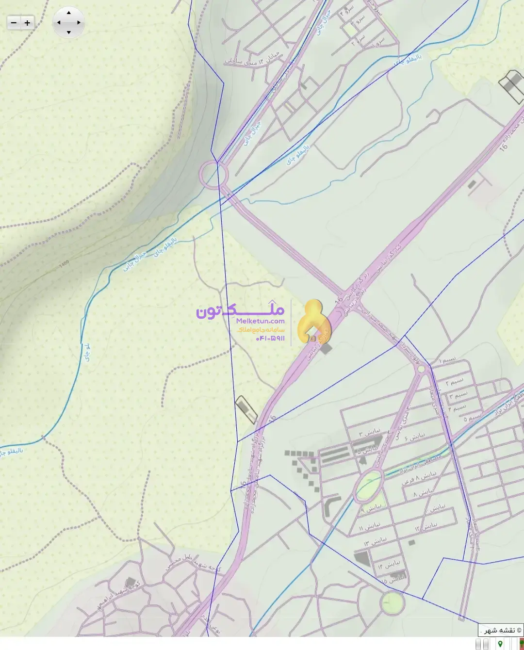 زمین ۵۰۰متر جنب پل تازه تاسیس کارشناسان