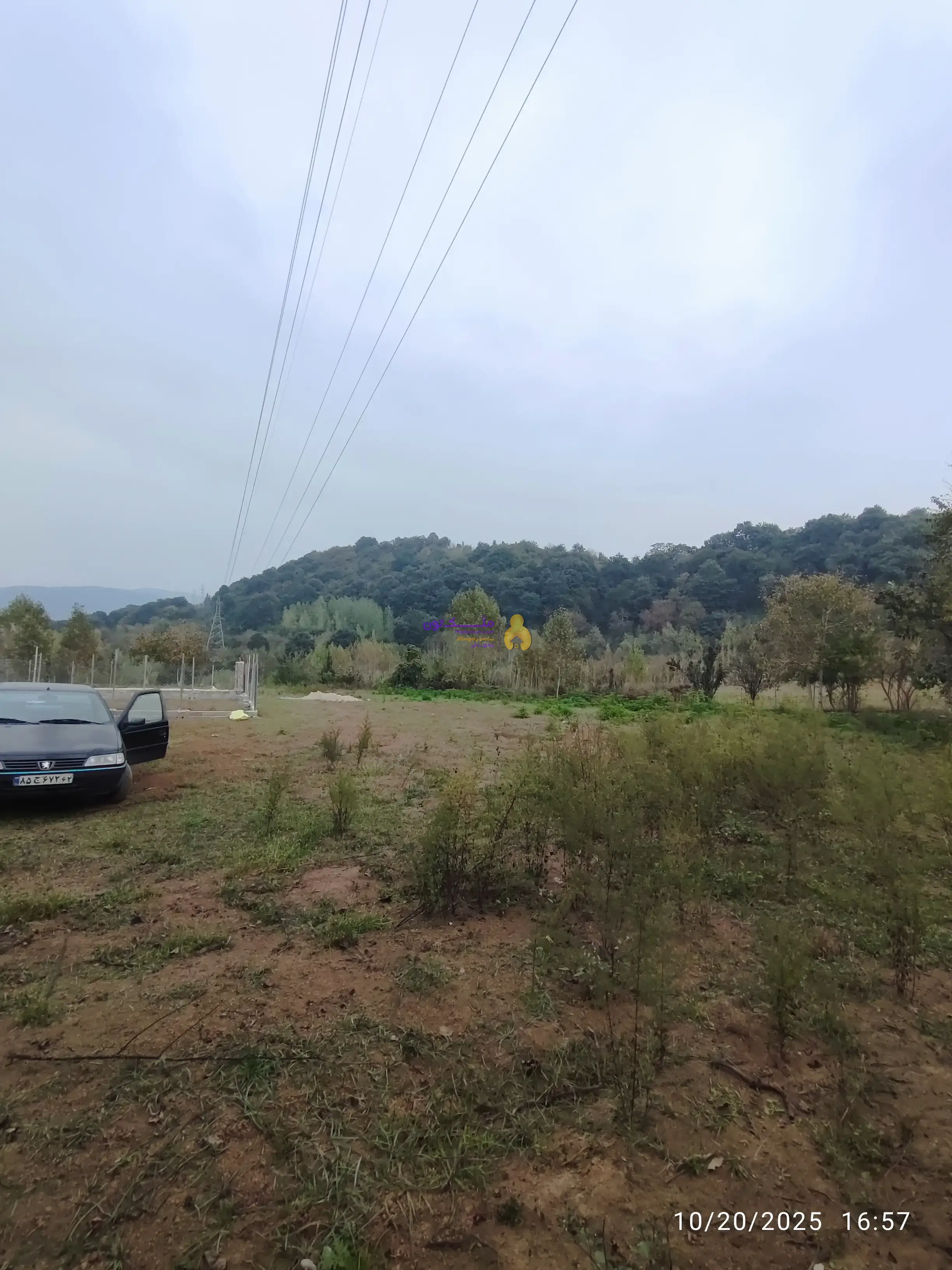 زمین غیر بافت 400 متر شمال کشور ساری روستای شکتا