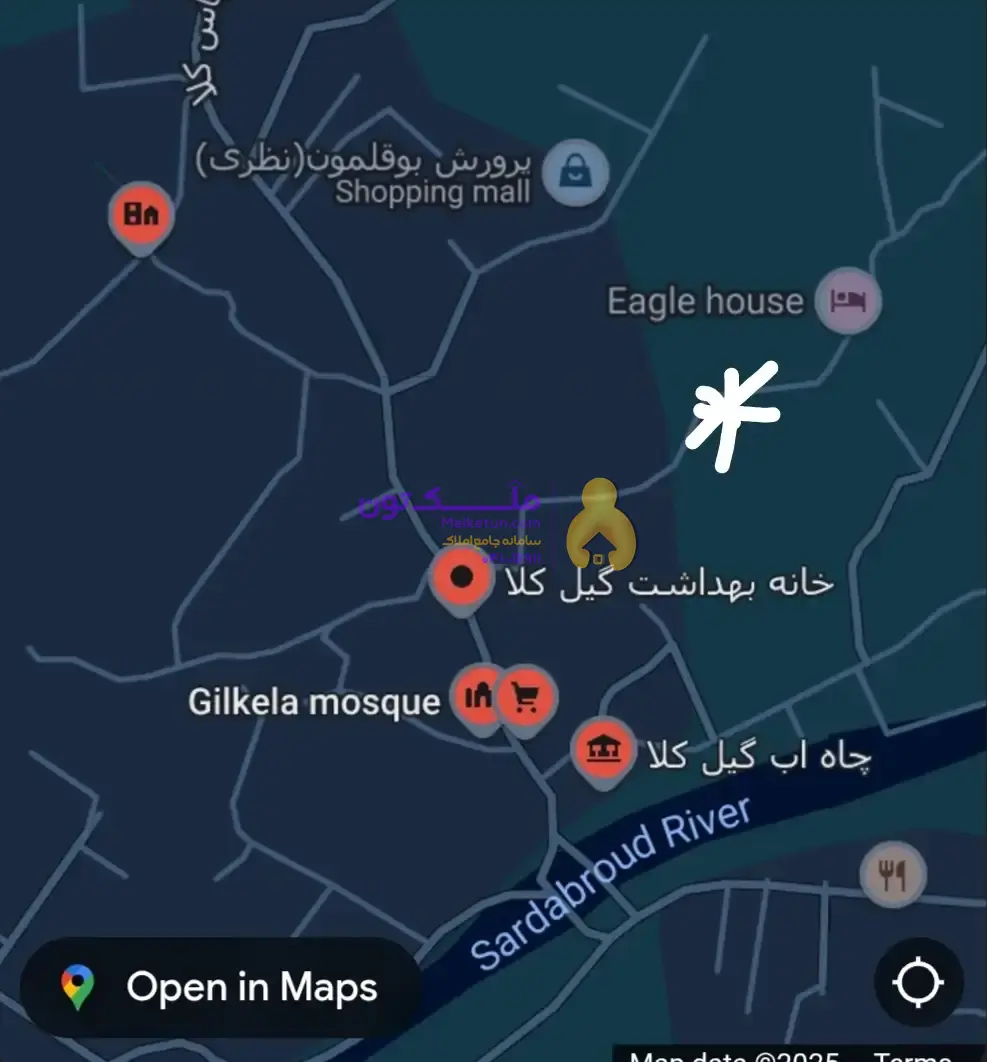 زمین ۲۸۰متر داخل بافت چالوس منطقه گیل کلا