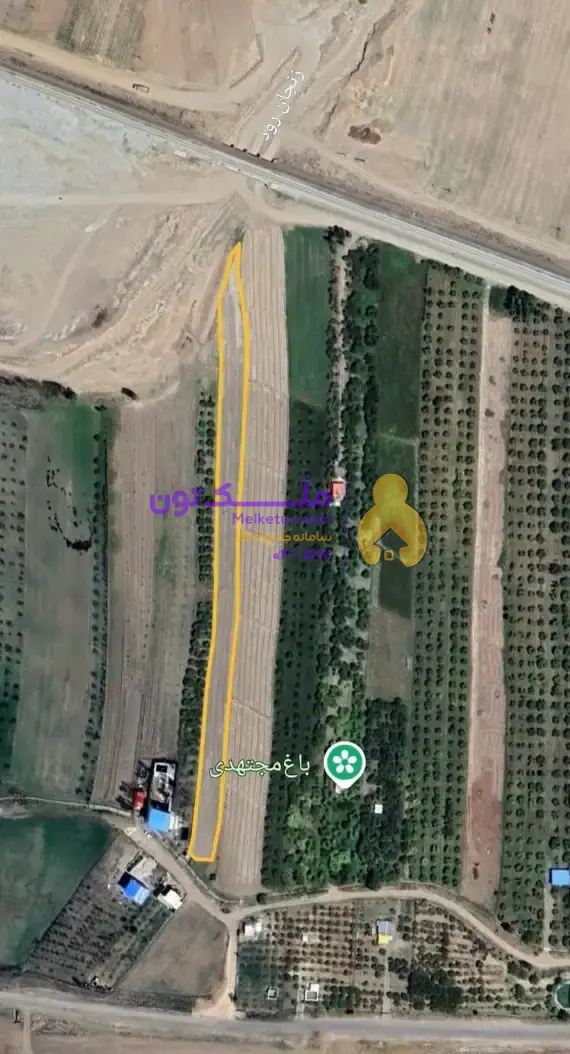 زمین کشاورزی 2100 متری روستای بناب